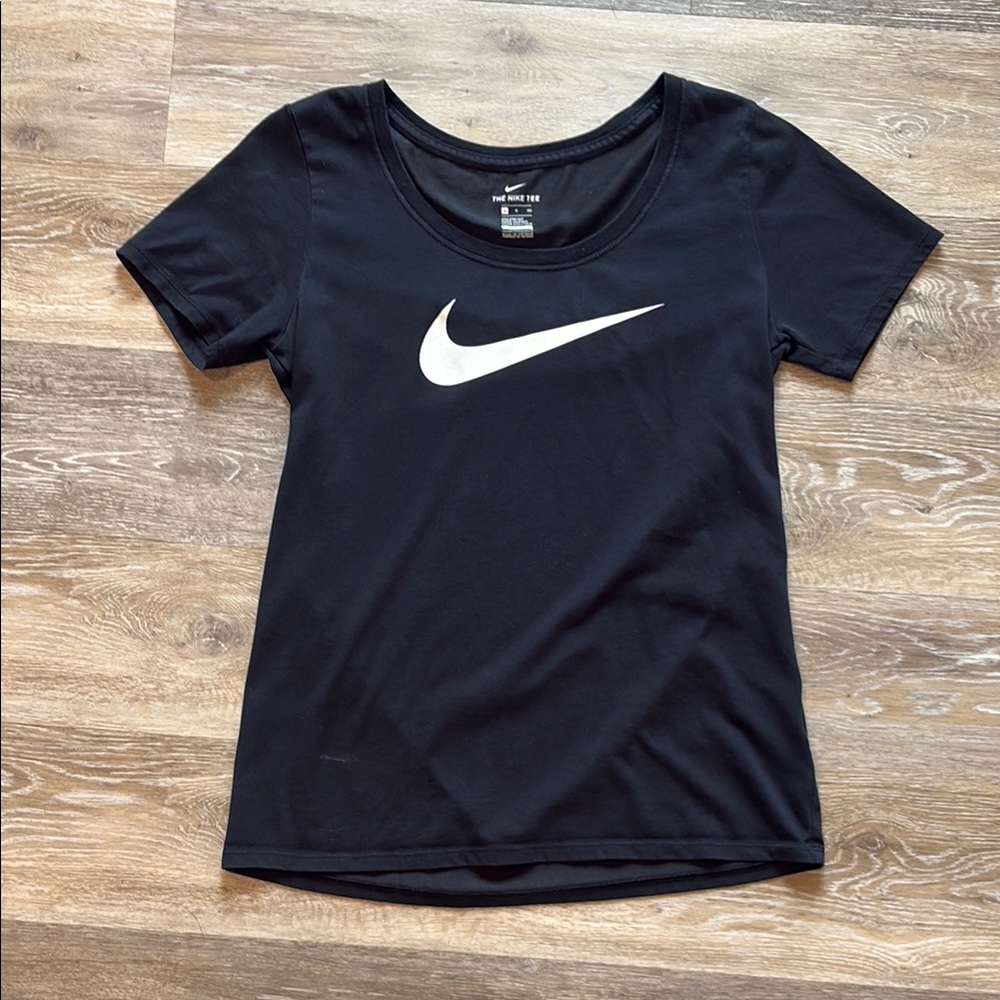 Nike Black T-Shirt with White Logo